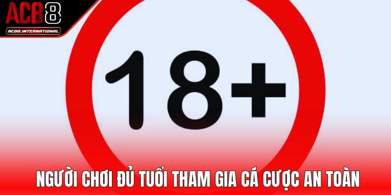 Người chơi đủ tuổi tham gia cá cược an toàn Người chơi đủ tuổi tham gia cá cược an toàn